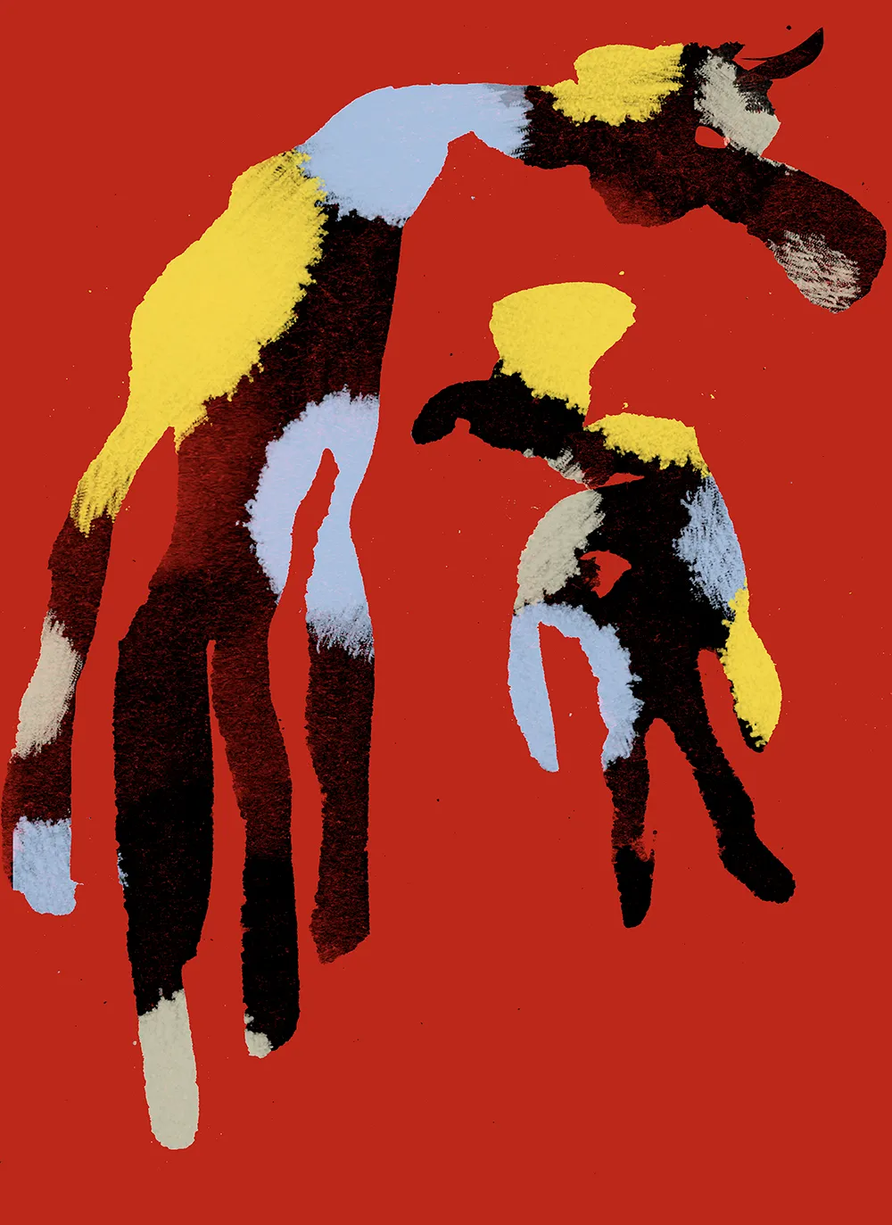 affiche, dessin de Serge Bloch pour le festival 543 de théâtre